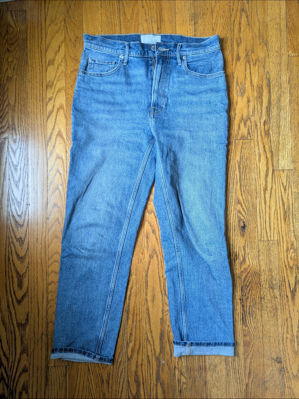 Everlane Straight-Leg Women's Cheeky Jean in Blue